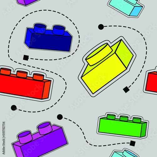 seamless wallpaper with designer cubes