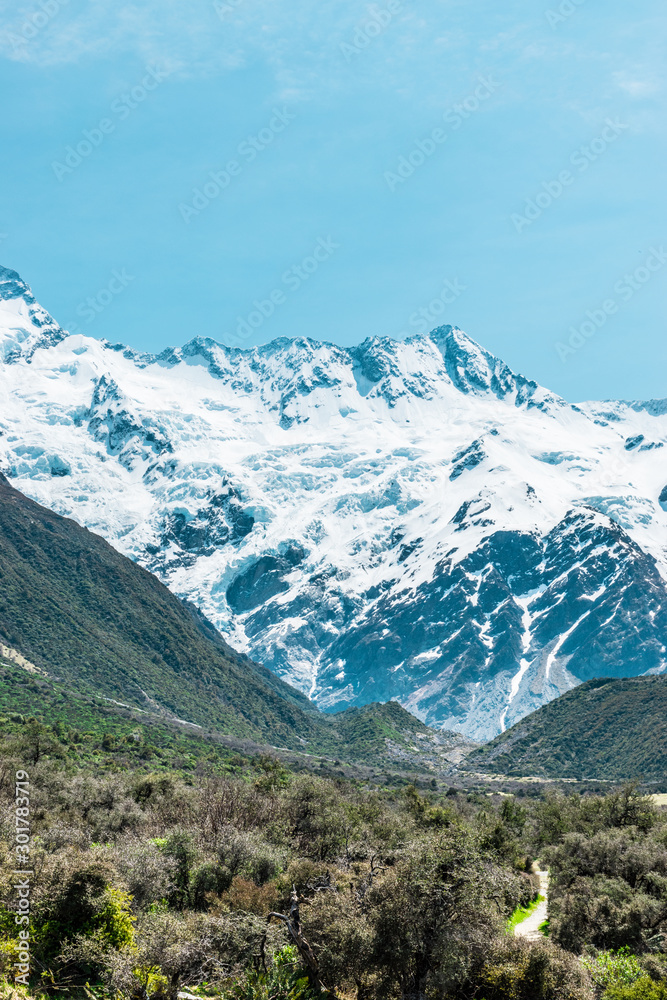 Aoraki / Mount Cook, the highest mountain in New Zealand
