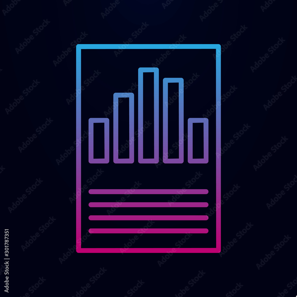 Statistics paper nolan icon. Simple thin line, outline vector of online and web icons for ui and ux, website or mobile application Statistics paper nolan icon. Simple thin line, outline vector of online and web icons for ui and ux, website or mobile application