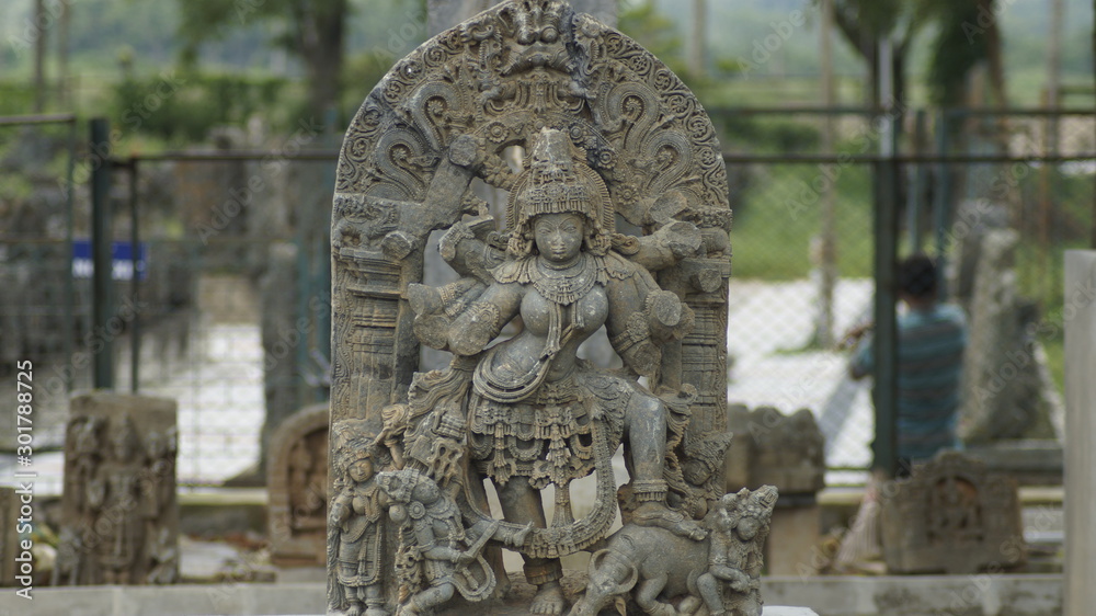 statue in a temple statue in a temple