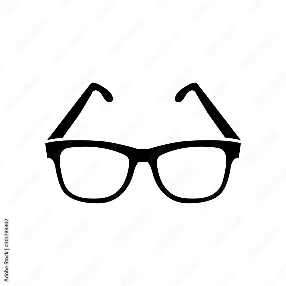 Glasses icon, logo isolated on white background Glasses icon, logo isolated on white background