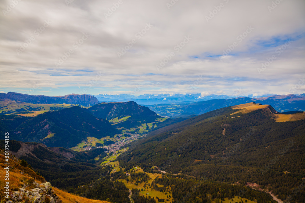 Mountain with Village