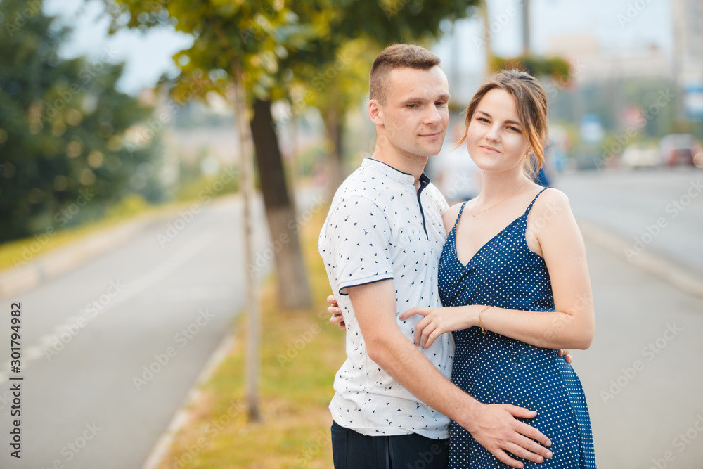 Obraz premium loving couple on a walk
