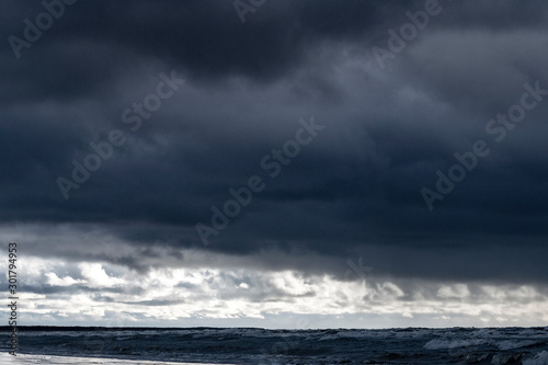 Stormy day on Baltic sea. © Janis Smits