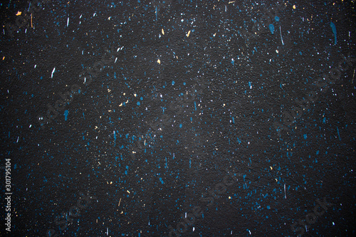 abstract pollock pattern on black background