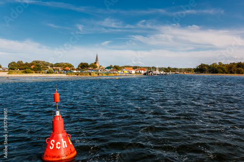 Schiffahrt zum Hafen nach Schaprode auf Rügen photo