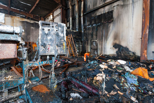 Urban exploration in an abandoned factory