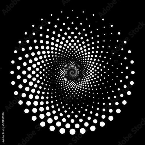Design spiral dots backdrop