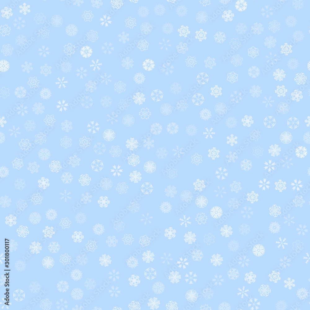 vector winter snow light seamless pattern