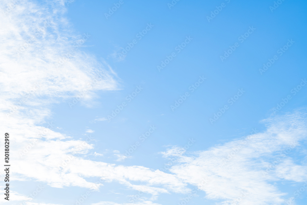 Blue sky with natural white clouds landscape - Image Blue sky with natural white clouds landscape - Image