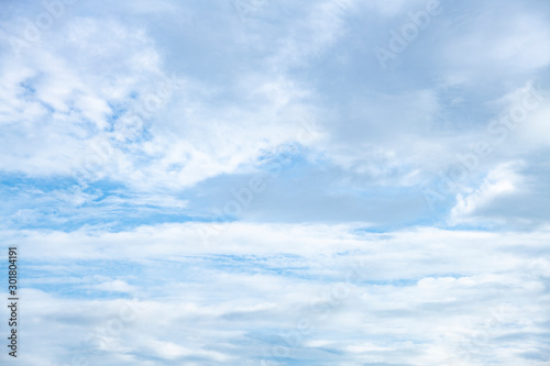 Blue sky with natural white clouds landscape- Image