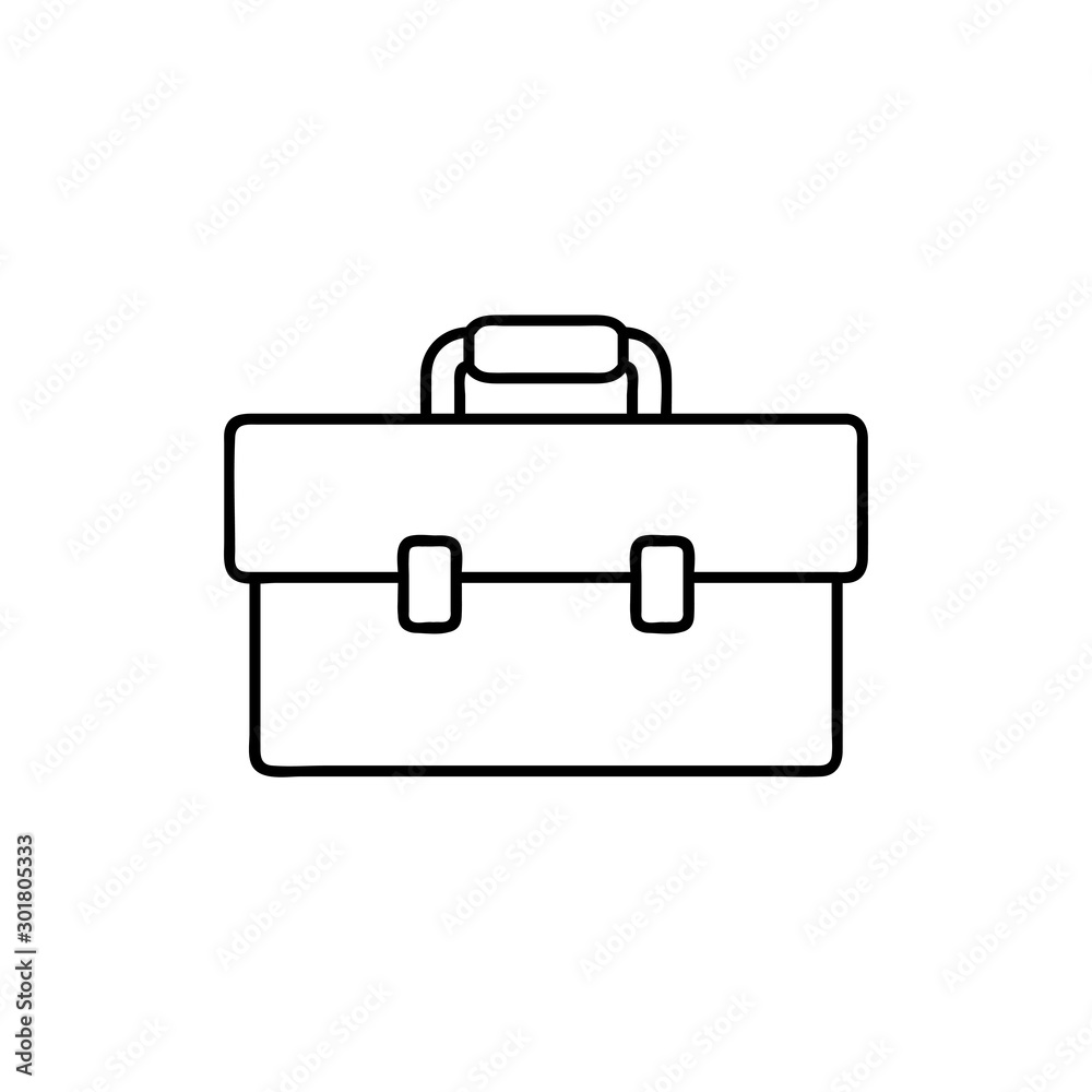 tools box outline thin symbol, dark on white background, logo editable, creative template tools box outline thin symbol, dark on white background, logo editable, creative template