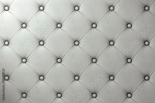 White Leather Upholstery Background, Abstract background texture of an old natural luxury, modern style leather.
