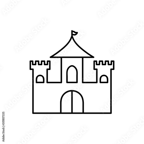 Medieval, castle icon. Element of medieval period icon. Thin line icon for website design and development, app development. Premium icon