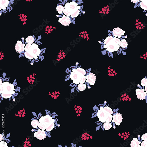 Vector illustration of a beautiful floral bouquet. 