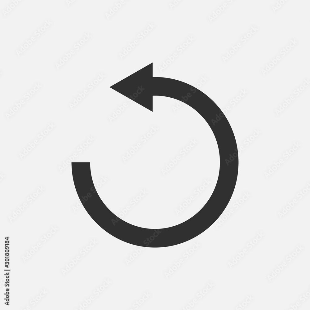Reload icon isolated on white background. Vector illustration. Reload icon isolated on white background. Vector illustration.