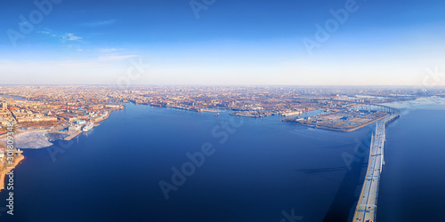 Panoramic aerial view of se...