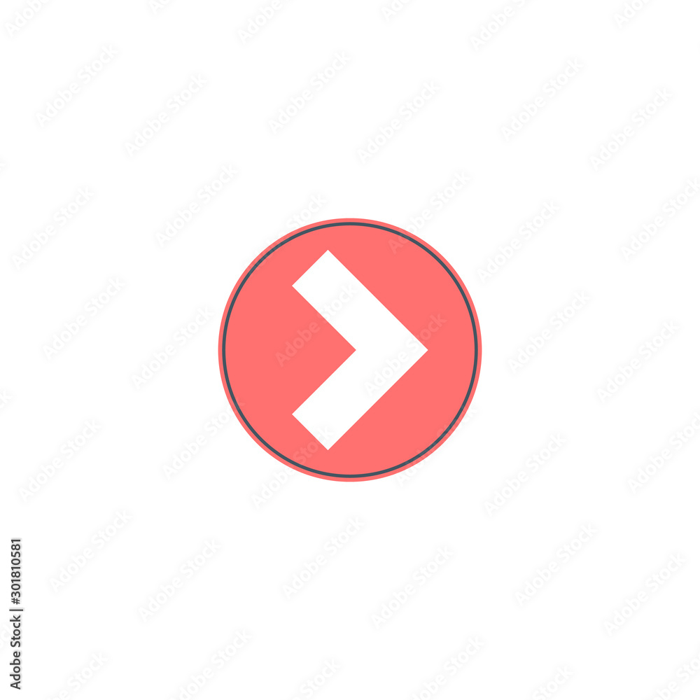 Vector arrow button. Stock Vector illustration isolated on white background. Vector arrow button. Stock Vector illustration isolated on white background.