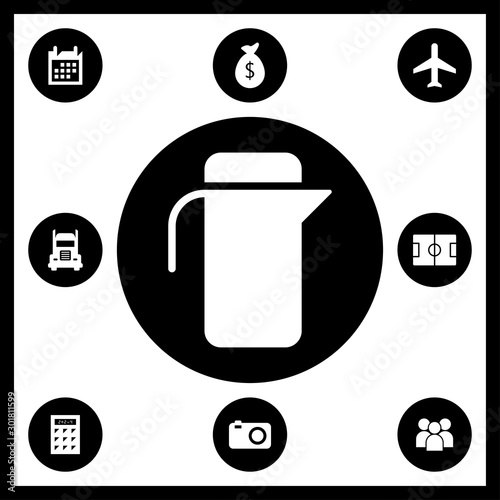 Thermos bottle icon illustration isolated vector sign symbol