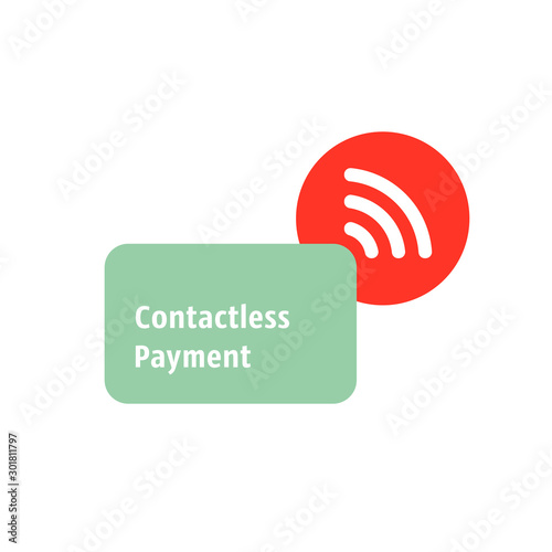 contactless payment simple icon