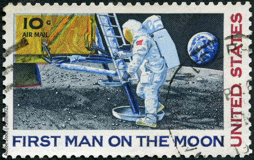 USA - 1969: shows First Moon Landing, July 20, 1969, Moon Landing, 1969 photo
