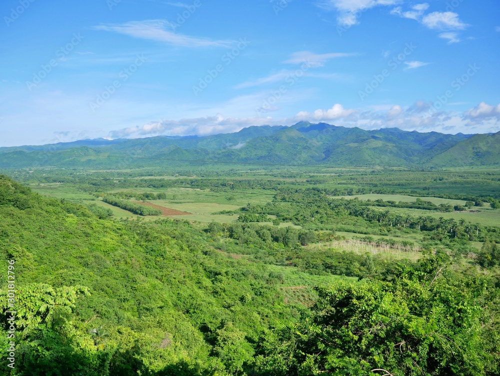 View of the sugar fields in Valle de los Ingenios, Cuba