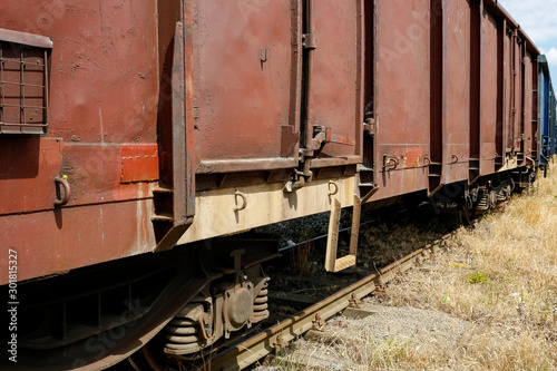 Railway steel freight wagon