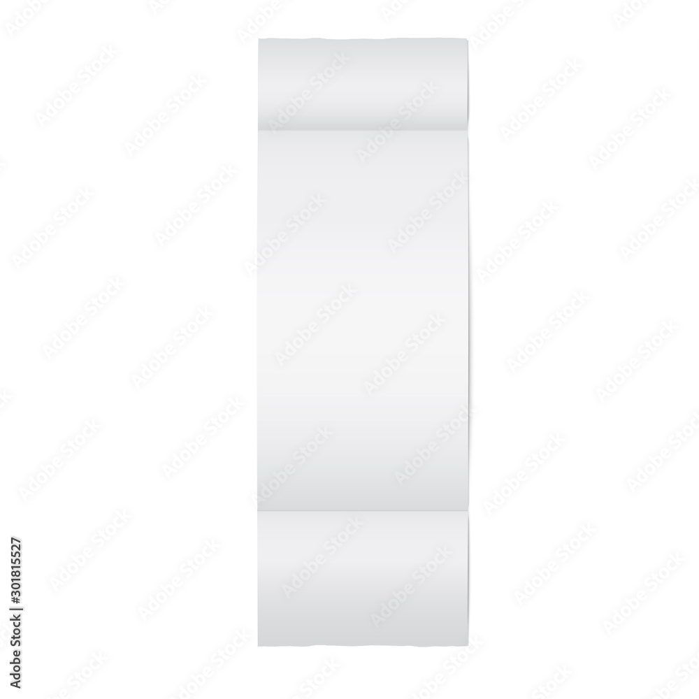 Template of a shop receipt. Mockup of a check from mall Template of a shop receipt. Mockup of a check from mall