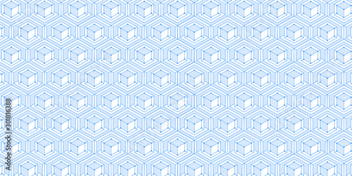 Abstract Background of Geometric Shapes .Geometric Vector Cube.