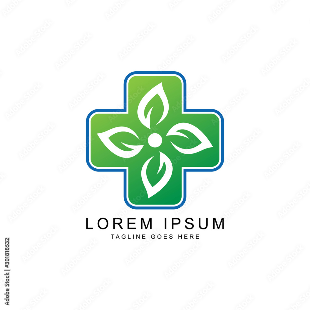 Medical pharmacy logo design template Medical pharmacy logo design template
