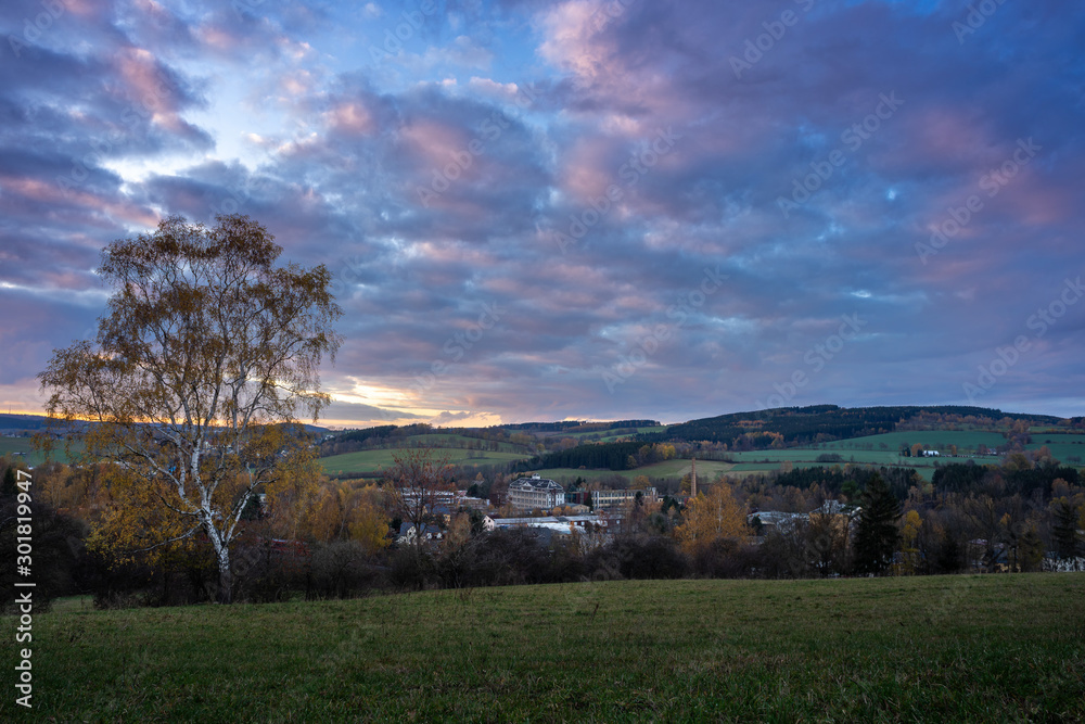 Obraz premium Herbst im Erzgebirge