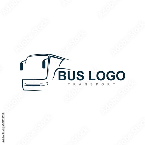 travel bus logo icon vector design illustration template