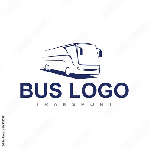 travel bus logo icon vector design illustration template