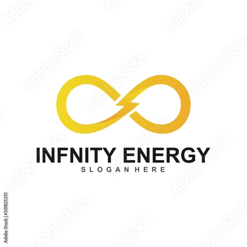 Infinity Energy Logo vector illustration icon design