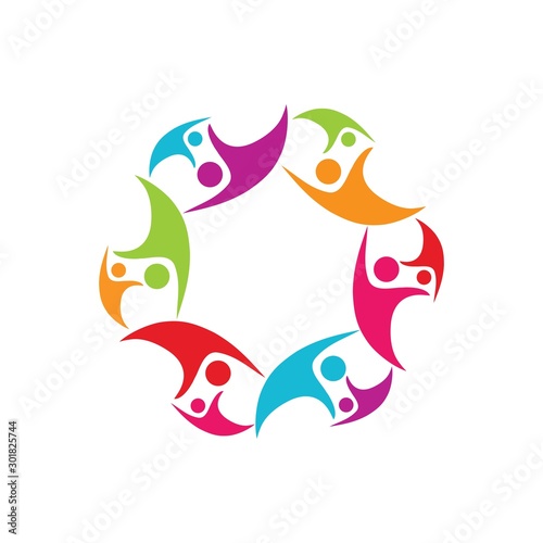 family care logo icon vector design template.