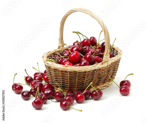 Cherry isolated on white background