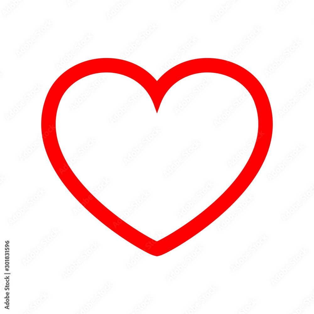 Heart icon - vector