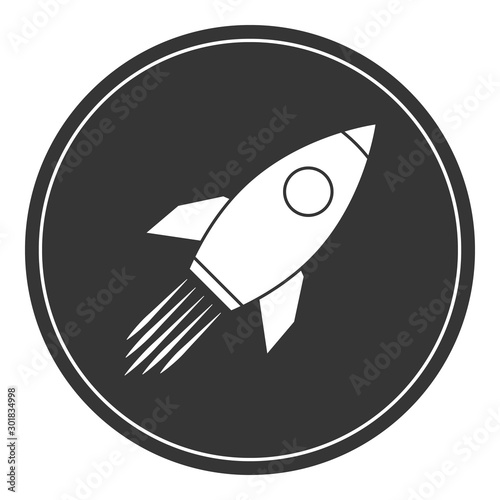 Vector Rocket icon.