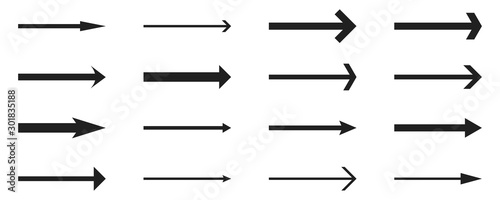 Arrows set- vector.
