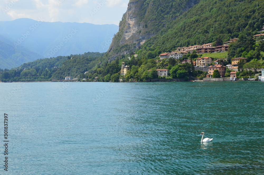 Menaggio (Italy). June 2019. Lake Como in Italy is one of the most beautiful holiday destinations.