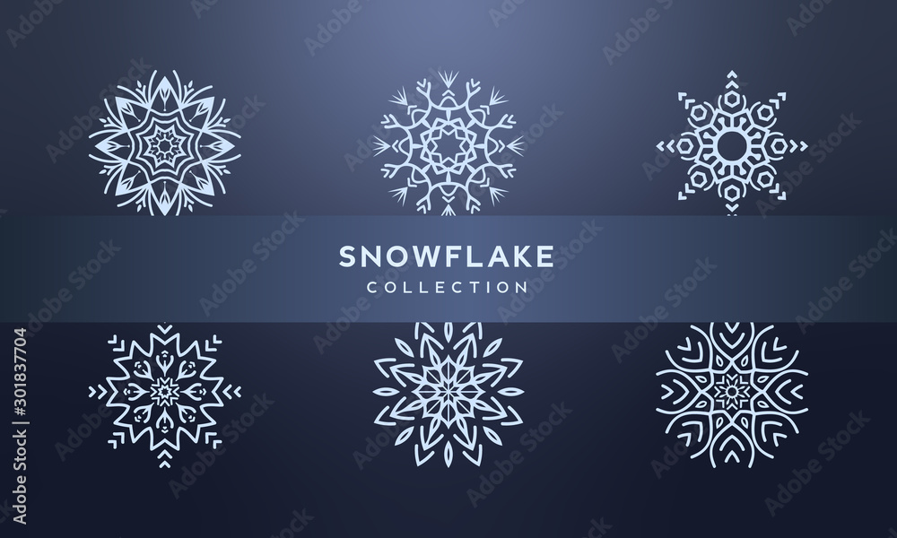 Elegant Vector Snowflake Design Elegant Vector Snowflake Design