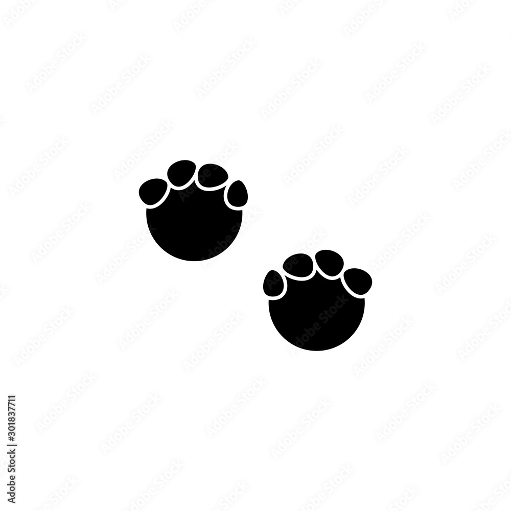 animals footprint icon vector design symbol animals footprint icon vector design symbol
