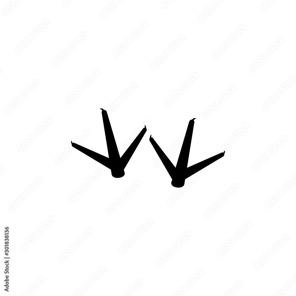 animals footprint icon vector design symbol animals footprint icon vector design symbol
