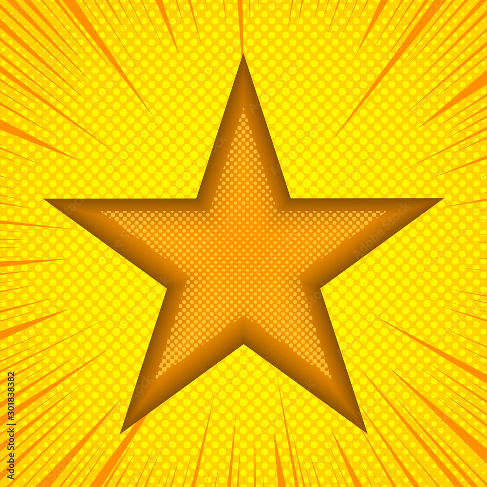 Obraz premium Comic superstar explosive background