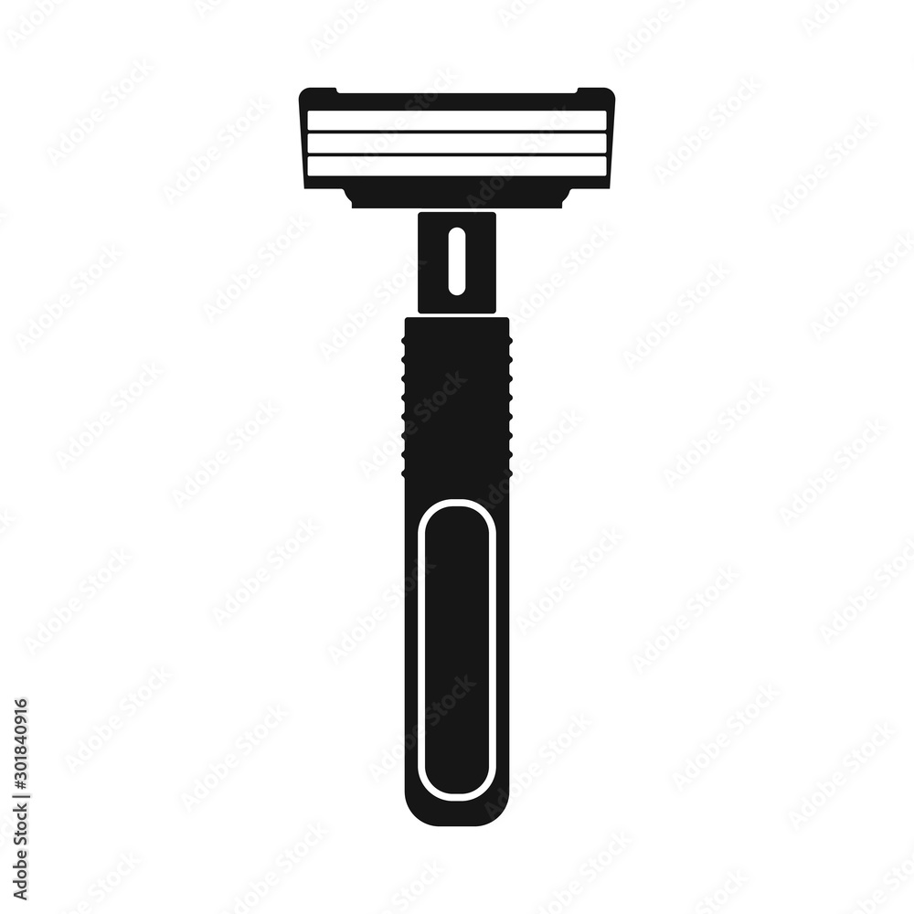 Vector design of razor and hair icon. Web element of razor and shaving stock vector illustration. Vector design of razor and hair icon. Web element of razor and shaving stock vector illustration.
