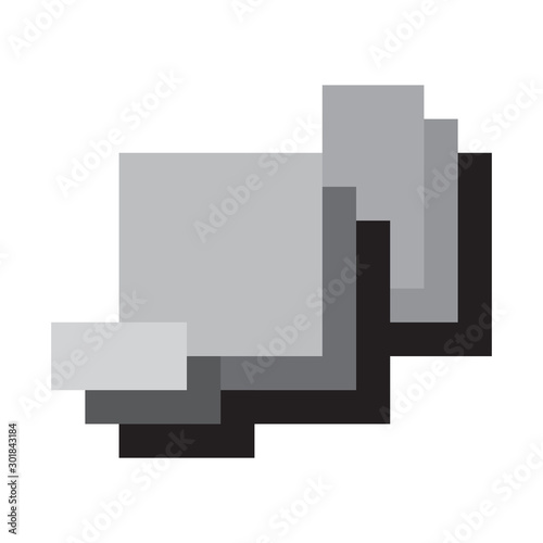 Minimal Vector Abstract Shape. Isolated Geometric Object photo