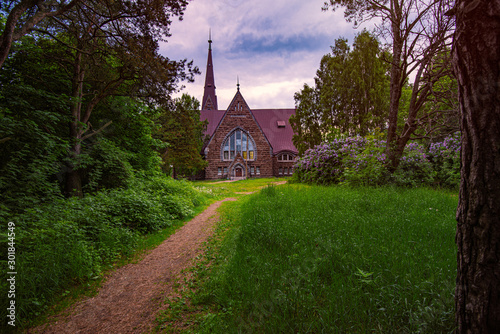 Old church in Primorsk, Russia photo