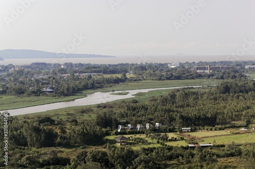 The Blue Nile outflow at Lake Tana in Ethiopia. © ChrWeiss