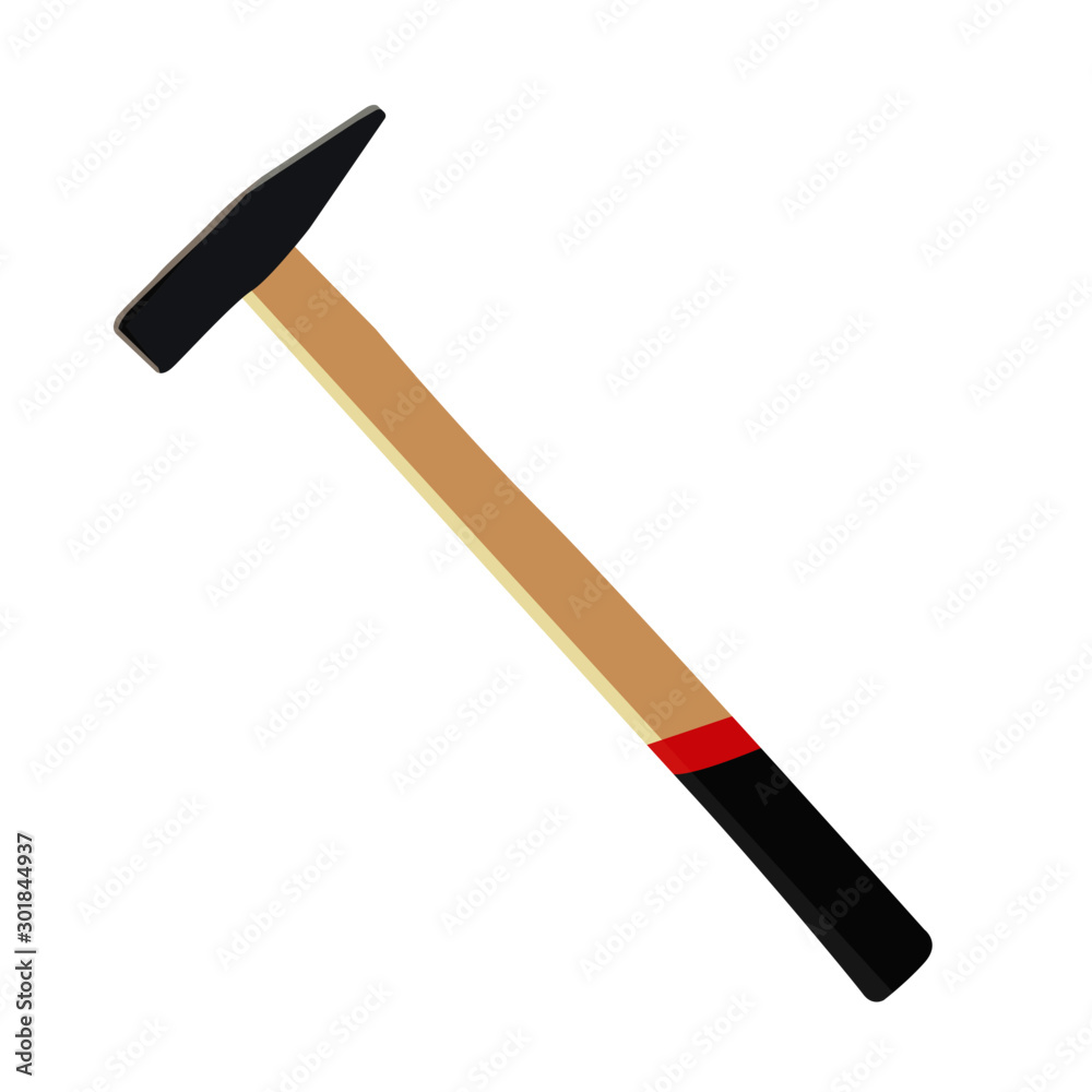 Hammer realistic vector illustration isolated Hammer realistic vector illustration isolated