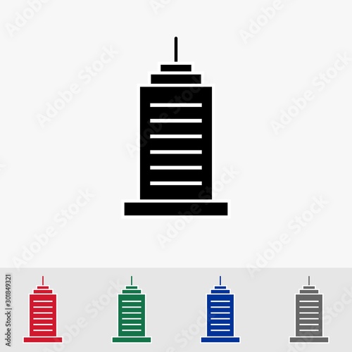 isolated office building icon set vector.